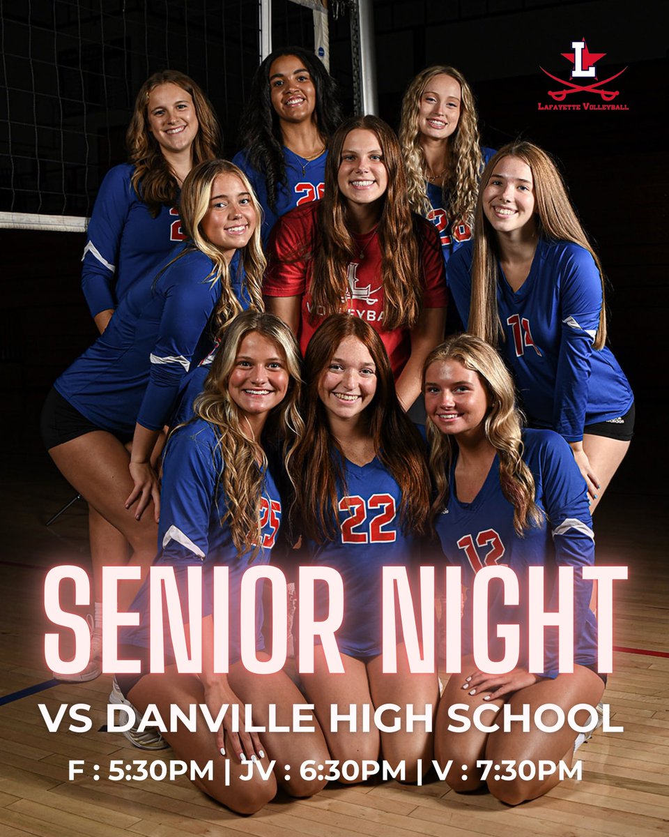 It’s the last home game of the season for these NINE special Generals. What a talented group we have been so fortunate to watch this season. All of them will be greatly missed. Come out and support these seniors at home, one last time, tonight. Games start at 5:30pm!

#blackout