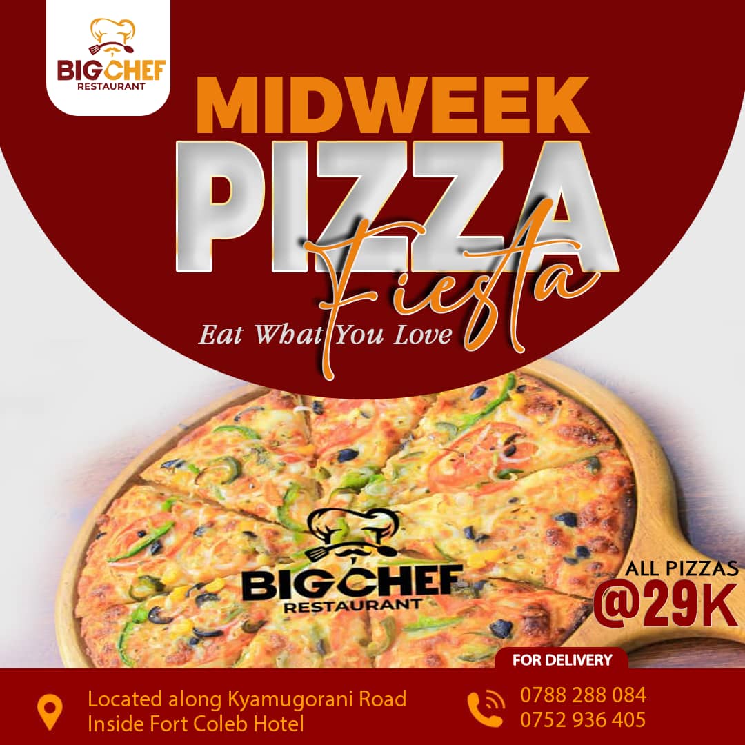 EdsonnEddy's tweet photo. Hello ππ€ its #Wednesday! & @BigchefR it's #MidWeekPizzaFiesta
Where are you at? ππΌπ₯³ All Pizzas at 29K Each.
#wednesdayfeelings
#CongratulationsUganda
#pizzatober2024 https://t.co/nkfT1yetlu