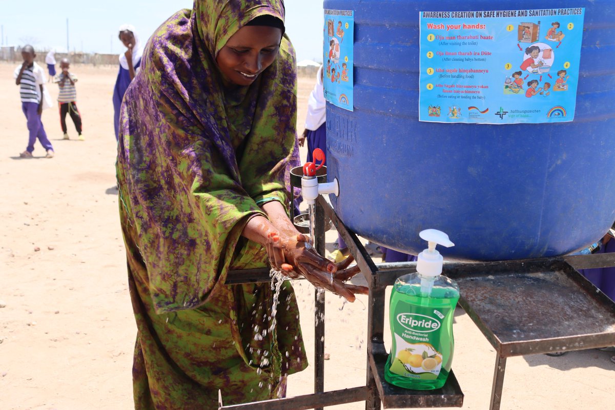 midpkenya's tweet photo. Ongoing #GlobalHandwashingDay celebration  at Korbesa dispensary, Isiolo county. The event is being hosted by @midpkenya in partnership with @ACFinKenya , @WorldVisionKE and the county government. https://t.co/CFKunlwywI
