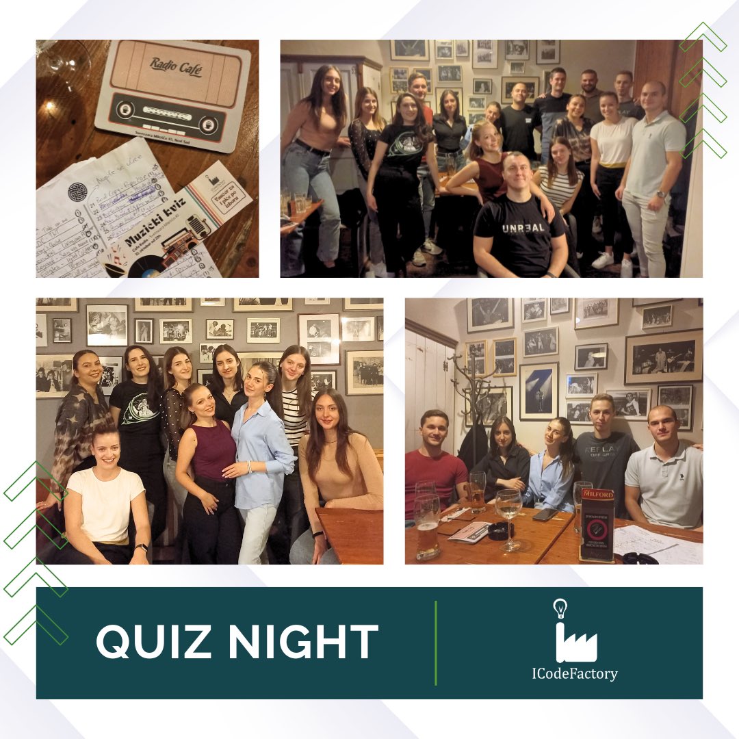 Our colleagues and interns recently came together for a lively musical quiz night, filled with friendly competition and great energy. 😊🎶

We’re proud to cultivate an environment where learning and having fun go hand in hand. 🤝

#ICodeFactoryTeam #ImplementYourVision