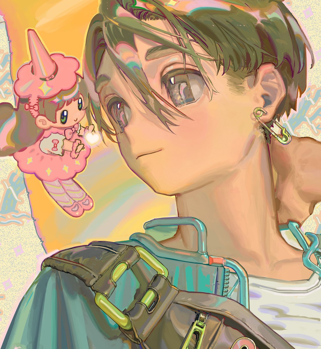 「my OC Nao and his EGL-chan Homi 」|tamomoko from TamoTaroのイラスト