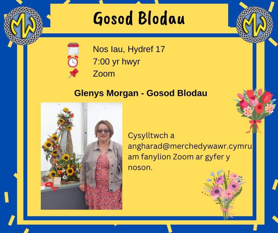 Merched y Wawr Rhanbarth De-Ddwyrain a De Powys (@ywawrdeddwyrain) on Twitter photo 