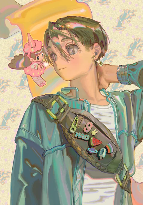 my OC Nao and his EGL-chan Homi 