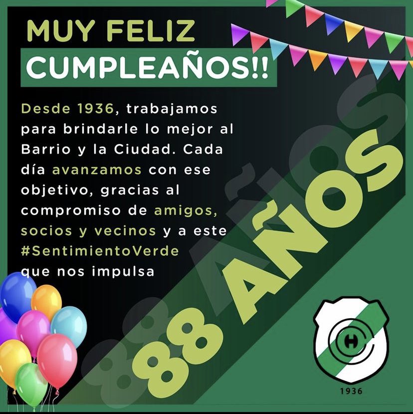 Cumplimos años! 😬