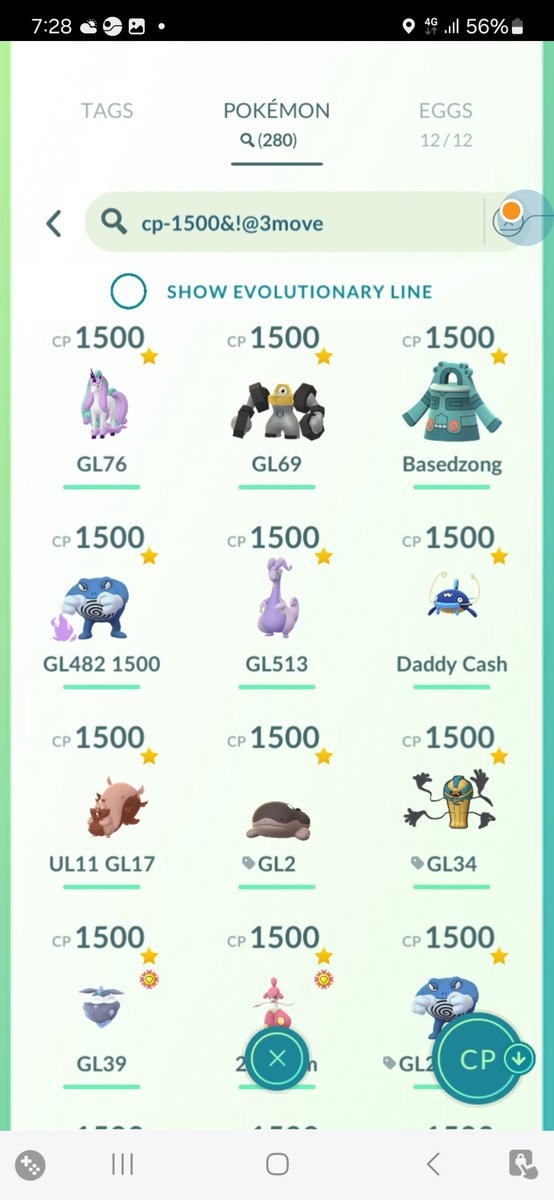 xKingGBL's tweet image. How many Pokemon have you built for Great League?

Tag: cp-1500&amp;amp;!@3move