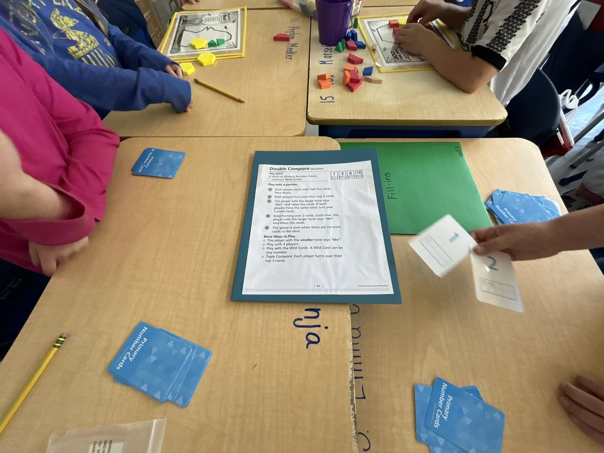 First graders have the routine down and are enjoying math centers! <a href="/MergnerMTPS/">Amanda Mergner</a> <a href="/JulieRacioppi/">julie racioppi</a>