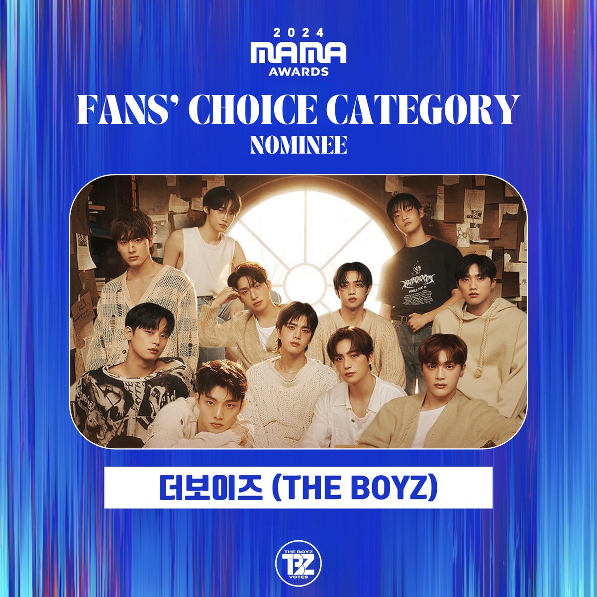 DEOBI_VOTES's tweet photo. [FANS' CHOICE MALE]

📢 HOP ON THE MAMA TRAIN!! 📢

Reply or repost using #2024MAMAVOTE #THEBOYZ

‼️Precautions while voting:
→ account should be set to public
→ RT = 1 valid vote (알티 부탁드려요)
→ can only cast 1 vote per day per acc.

1st VOTE ends Oct 25th, 23:59 (KST) https://t.co/dqUYAUZNes