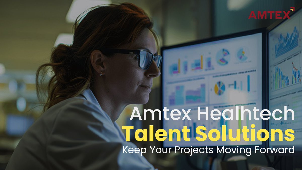 AmtexTc's tweet photo. "47% of all healthtech jobs require tech skills." Is your healthcare organization ready to secure the right #talent? Amtex provides tech-enabled #healthtech talent solutions that boost operations, performance, and productivity. Contact us for vetted candidates in 48 hours. https://t.co/dEEQTe4VQU