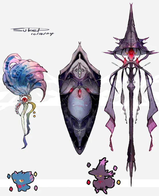 ムウマ・ムウマージモチーフの武器(ポケモン) 