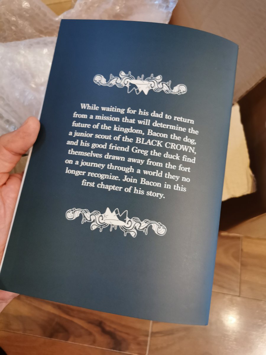 They came! Chapter one of my new comic BACON in all it's A5 comical splendour! Really can't wait to debut these puppies next month <a href="/ThoughtBubbleUK/">Thought Bubble Festival</a> ! Hope to see you there. Wooooo comics!!! 🐶🥓⚔️💀