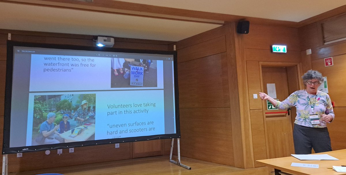 Giving my talk at #Walk21 on initiatives in #Wellington with @NZLivingStreets to increase dialogue for better walking environments <a href="/IFPedestrians/">IFPedestrians</a>