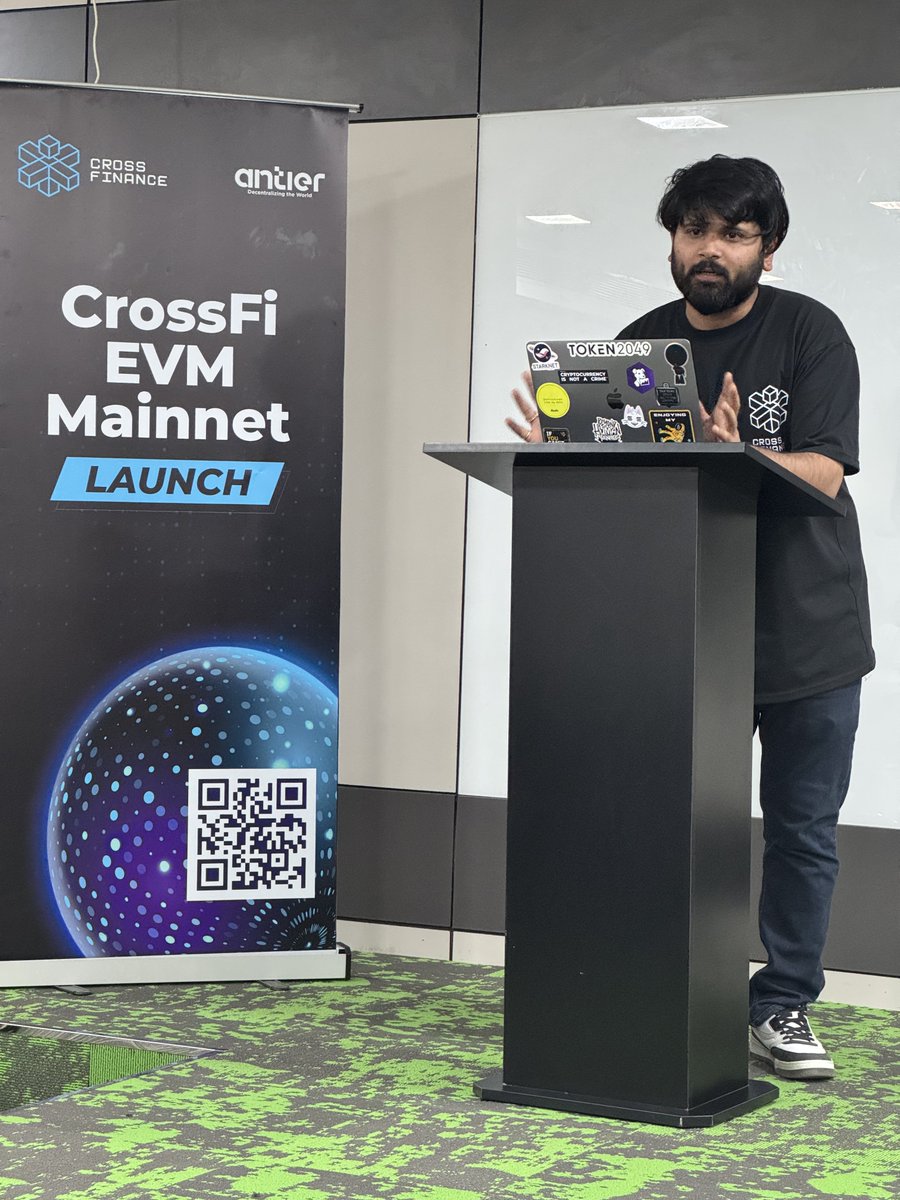 antier_official's tweet photo. What an incredible day at the @crossfichain EVM Mainnet launch!  

Huge thanks to everyone who joined us. Excited for the future of #Web3 with more security and efficiency ahead! 🙌

 #Blockchain #mainnetlaunch #TechTalk https://t.co/HjIEZQjA09