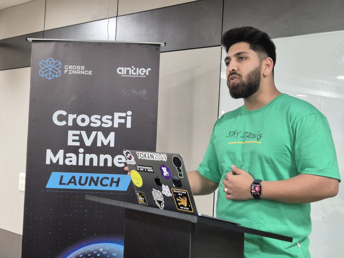 antier_official's tweet photo. What an incredible day at the @crossfichain EVM Mainnet launch!  

Huge thanks to everyone who joined us. Excited for the future of #Web3 with more security and efficiency ahead! 🙌

 #Blockchain #mainnetlaunch #TechTalk https://t.co/HjIEZQjA09