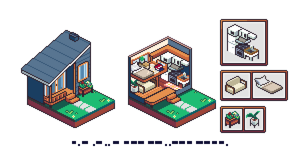 kaitom29's tweet image. ༄˖°.🍂.ೃ࿔*:・
#pixelart #ドット絵 #aseprite #isometric