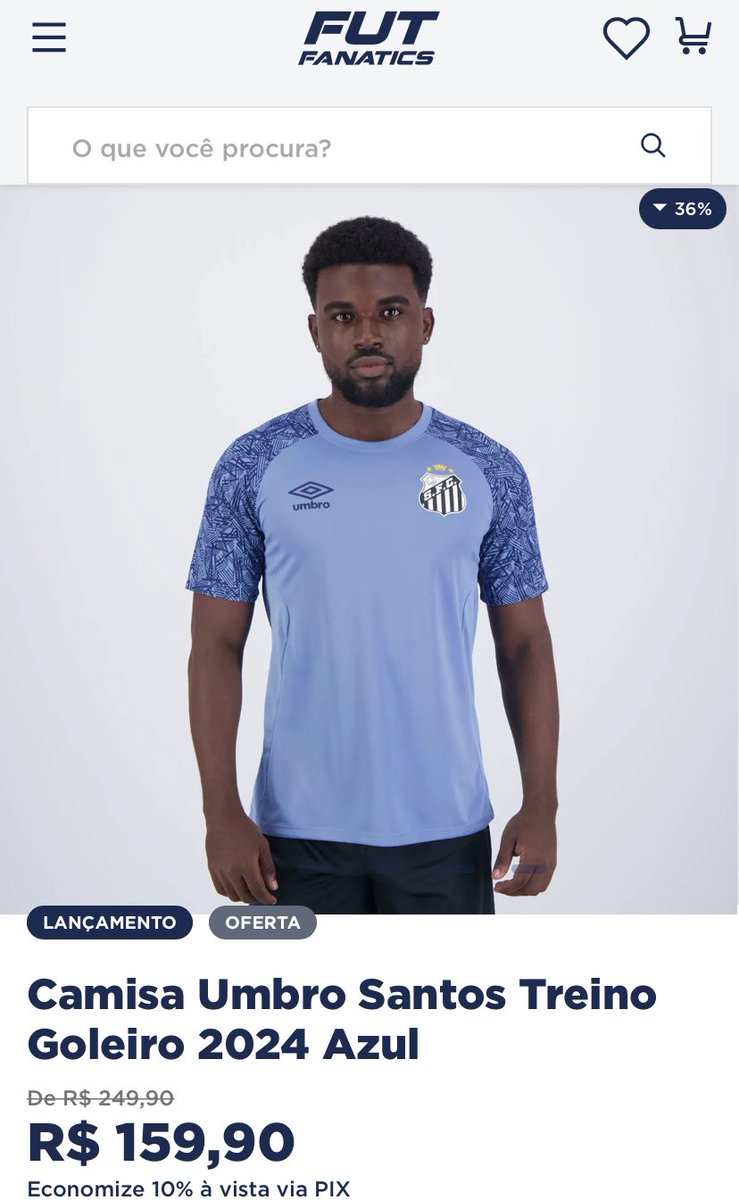 Essa camisa tá lindona e no precinho! 

7% de desconto com o cupom: NAGILANAFUT

Compre aqui: futfanatics.com.br/camisa-umbro-s…