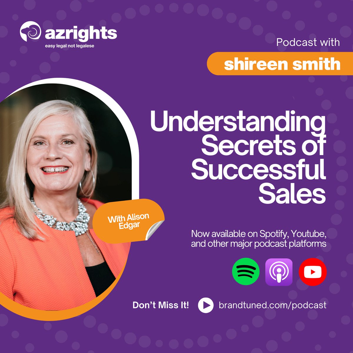 Discover the power of listening in sales with Alison Edgar, bestselling author and speaker, as she reveals how to truly understand your clients' needs! 🗣️

Watch here youtu.be/uQOgpUdhUGY

#SalesSuccess #EntrepreneursGodmother #BusinessTips #ClientNeeds #SalesStrategy