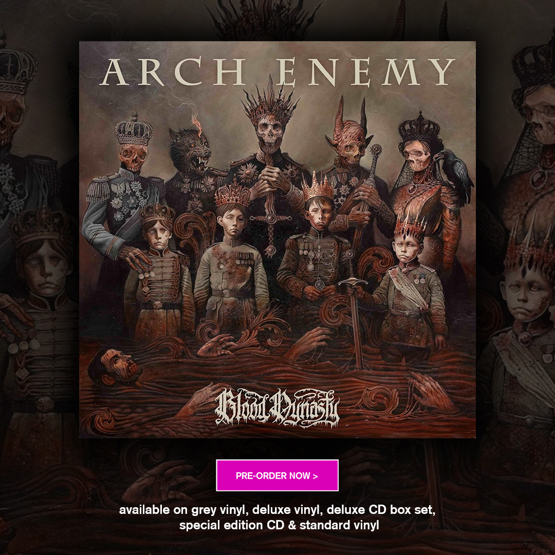 JUST ANNOUNCED 📣 Sweden's extreme metal titans Arch Enemy return with their 12th studio album, 'Blood Dynasty'. 13 tracks of guttural force, Arch Enemy's powerful signature guitar riffs and clean vocal surprises.

pre-order now 👉 ow.ly/oLv450TMA6H