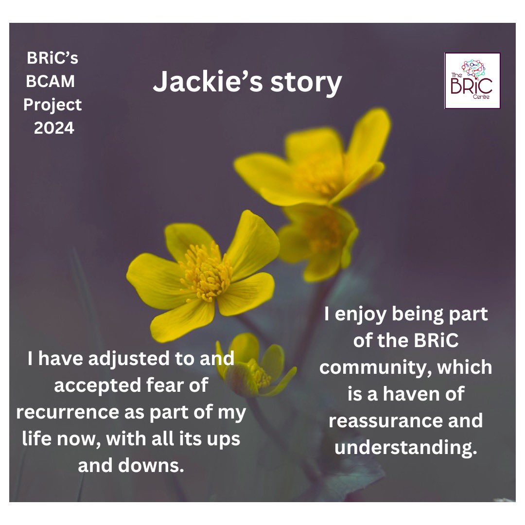 Jackie describes the coping strategies she’s used to manage fear of cancer return. Read her blog in full here: bcresiliencecentre.blogspot.com/2024/10/jackie… 
#cancercare #BreastCancerAwarenessMonth #support #oncology #resilience #anxiety #psychology #treatment #coping