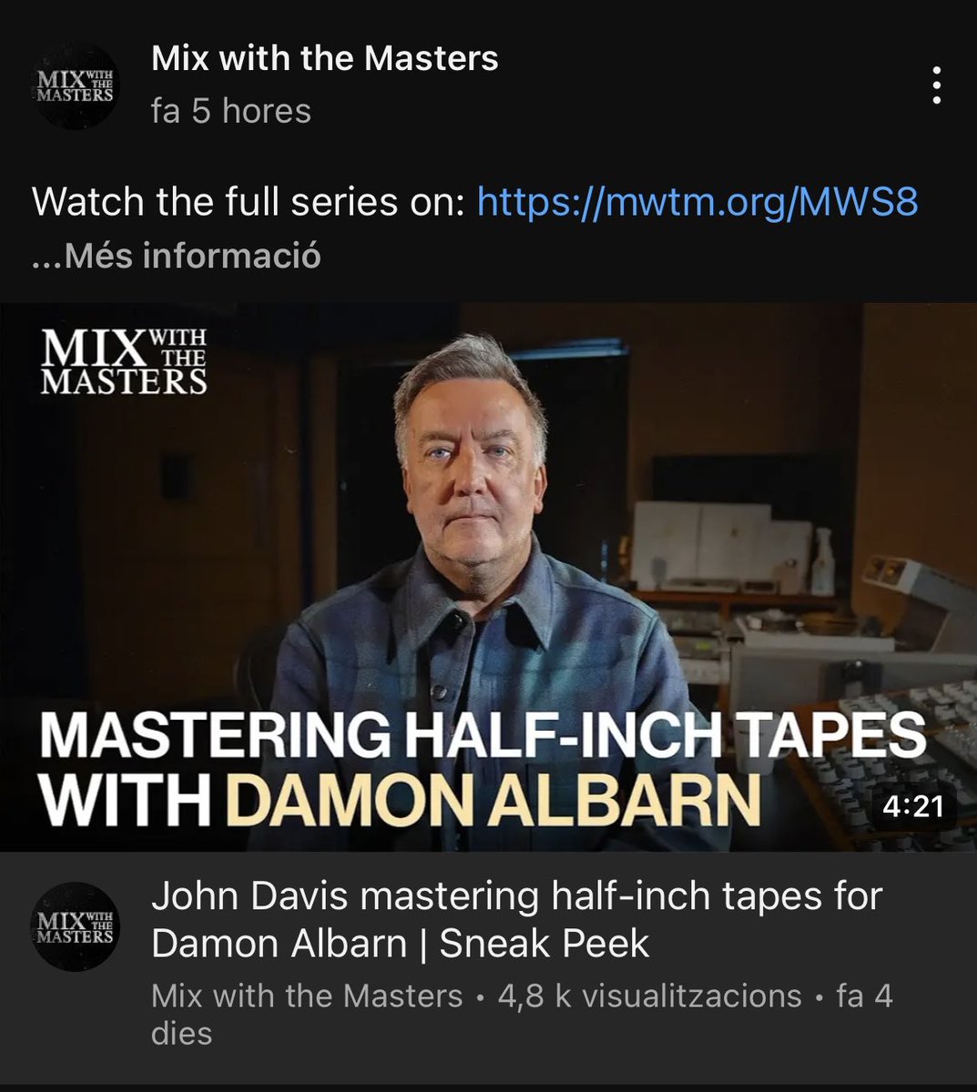 mastering half inch tapes with hansi flick