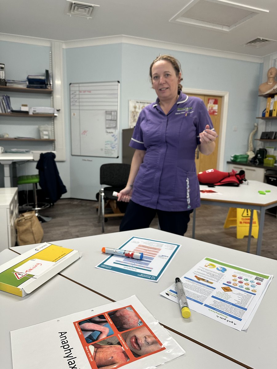 Tanya and Alison are teaching the next lifesavers at the <a href="/DerianHouse/">Derian House Children's Hospice</a> #RestartAHeartDay