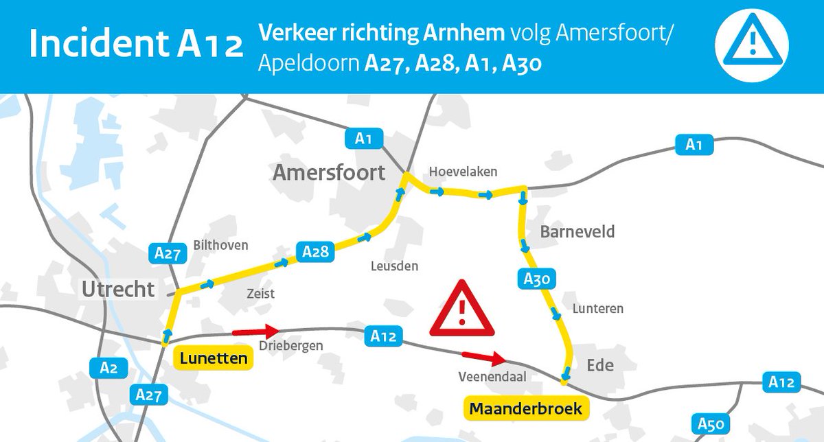 Ongeval op A12 richting Arnhem, meerdere hulpdiensten ingezet