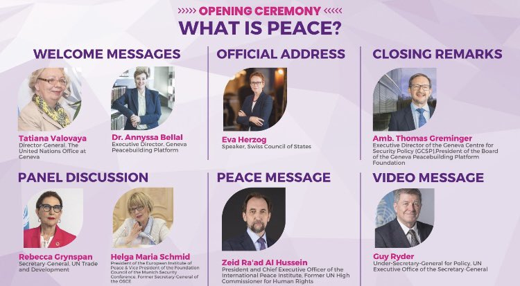 HelgaMSchmid's tweet image. A real pleasure to address the #GPW2024 opening ceremony & @OSCE event @GenevaPeaceWeek.
Sustainable peace means for all of us to engage in
🔴 Fighting all forms of violence, including GBV
🌳 Addressing the impact of climate change
🚺 Empowering young generations