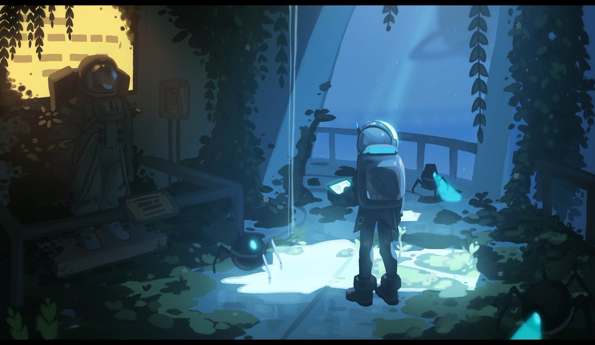 ZirpyMoony's tweet image. Little thing for Vograce's art contest. Mostly did it so I would challenge myself to paint backgrounds again, but if you want to help me get my art reviewed by the cool judges, you can search and like my submission here! vograce.com/pages/creative… 🩷