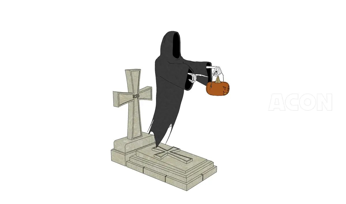 무료 3D 소재 - 다음은 "너"다. 죽음의 천사
acon3d.com/ko/product/100…

낫과 호박을 든 3D 사신입니다!
스케치업, 클튜 파일 같이 들어있어요!
무덤, 사신, 소품 분리 가능해서 자유롭게 사용 가능해요!  

에이콘 첫 이용이신 분들은 초대코드 VTEZSEBH 입력해주시면 5000원 할인쿠폰도 지급됩니다!