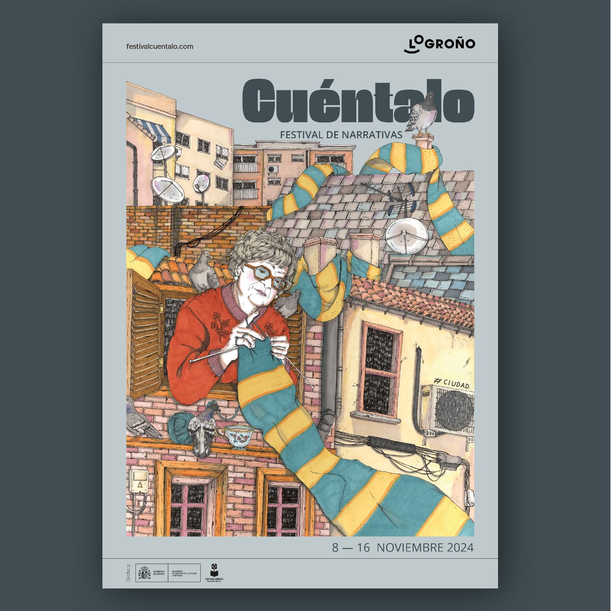 La reconocida artista sevillana Ana Jarén <a href="/anajaren_art/">Ana Jarén</a> ilustra la #ciudad de Cuéntalo con tres escenas que reflejan las conexiones entre lo privado y lo más íntimo, lo colectivo y lo social junto a otros momentos #logroñolee #cuéntalo

📚 Más info en acortar.link/PtGOBM