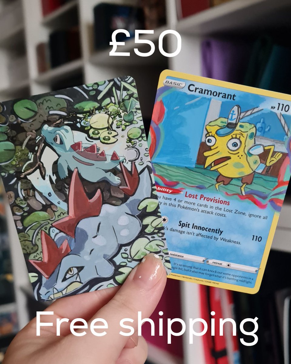 Only 4 more days until the October sale ends 

Feel free to dm me if you want different alters together at a discounted deal 😃

On to some pokemon alters ! 💛

Was £80 now £50 free shipping 

$65 free shipping 

Dm to claim ✉️ Paypal only