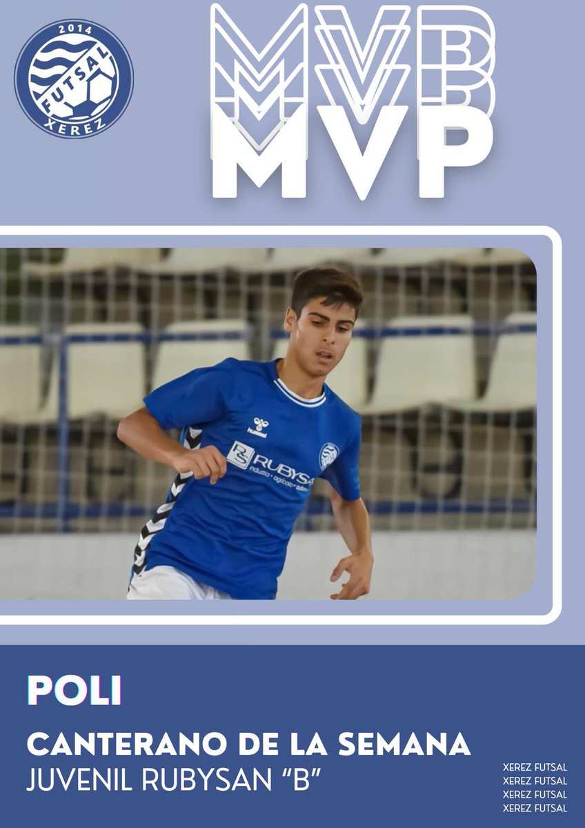 XerezDFC_Futsal's tweet photo. 🔵CANTERA EN JUEGO⚪️

El canterano de la semana se lo lleva nuestro juvenil Poli, enhorabuena y a seguir trabajando para conseguir excelentes resultados esta temporada 
¡A seguir y felicidades Poli!

#xerezcantera
#xerrzfutsal https://t.co/HziFyb7sfi