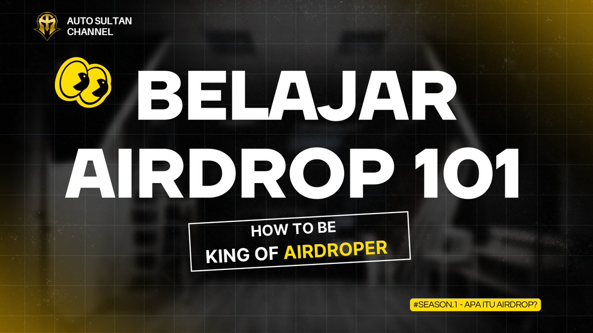 BELAJAR AIRDROP 101: HOW TO BE KING OF AIRDROPER 

sory agak lama bikin nya , dan ini saya share berdasarkan experience pribadi 

semoga membantu buat kalian yang tertarik pelajari airdrop lebih dalam 

lengkap nya ada 64 halaman , disini saya bahas point nya aja kalo mau versi