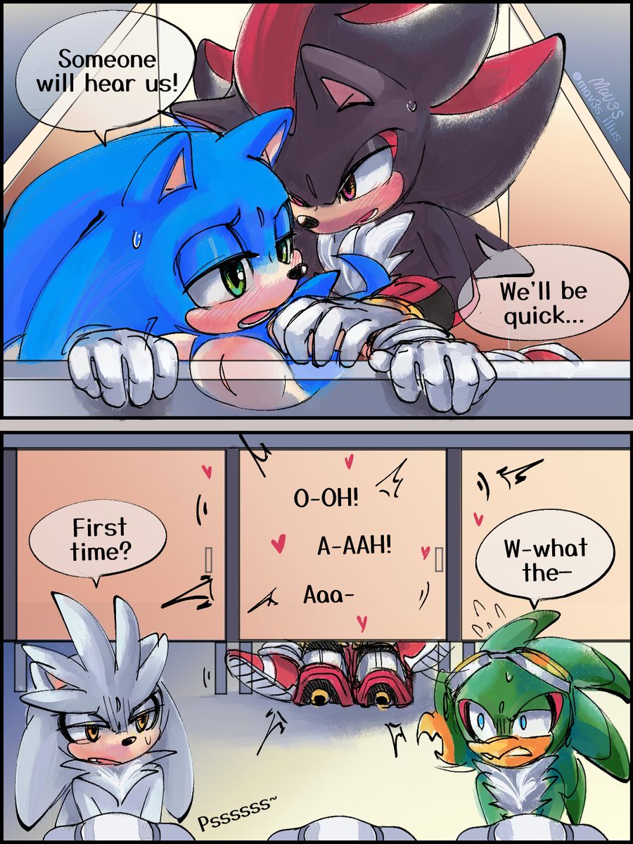 Mav3s_illus's tweet photo. Restroom, not bedroom. 

#sonadow #Shadonic https://t.co/C3Oxz9reWG