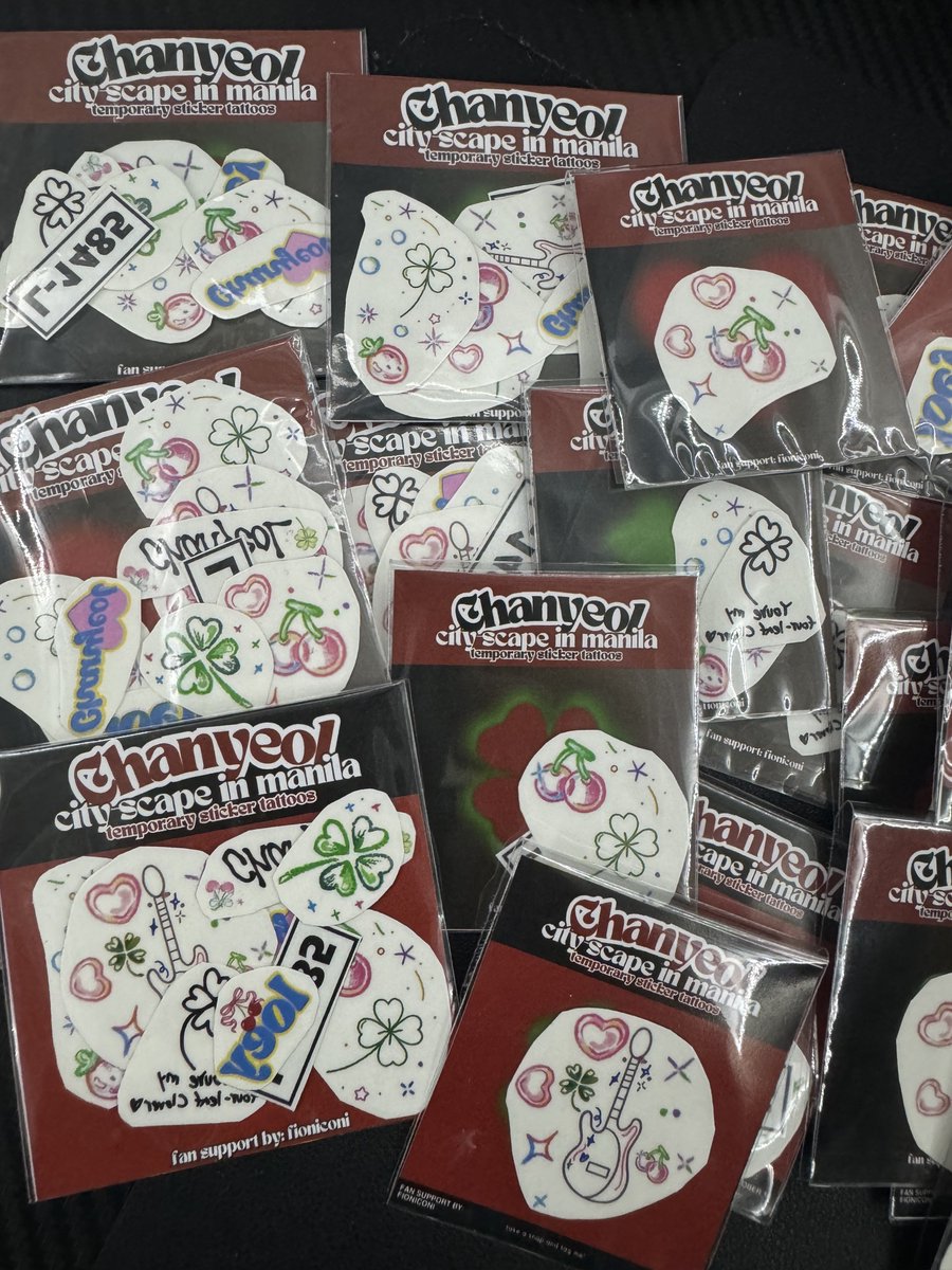⋆⁺city-scape in manila fan support 

500+ pieces of chanyeol temporary sticker tattoos — by <a href="/fioniconi/">fiyona</a> ⭑.ᐟ

╰ mbf, like &amp; rt
╰ 1-2 random designs
╰ limited trades
╰ open for donations (full set)

#CityScapeInMNL 
#CHANYEOL_都市風景_City_scape
#CHANYEOLinMANILA2024