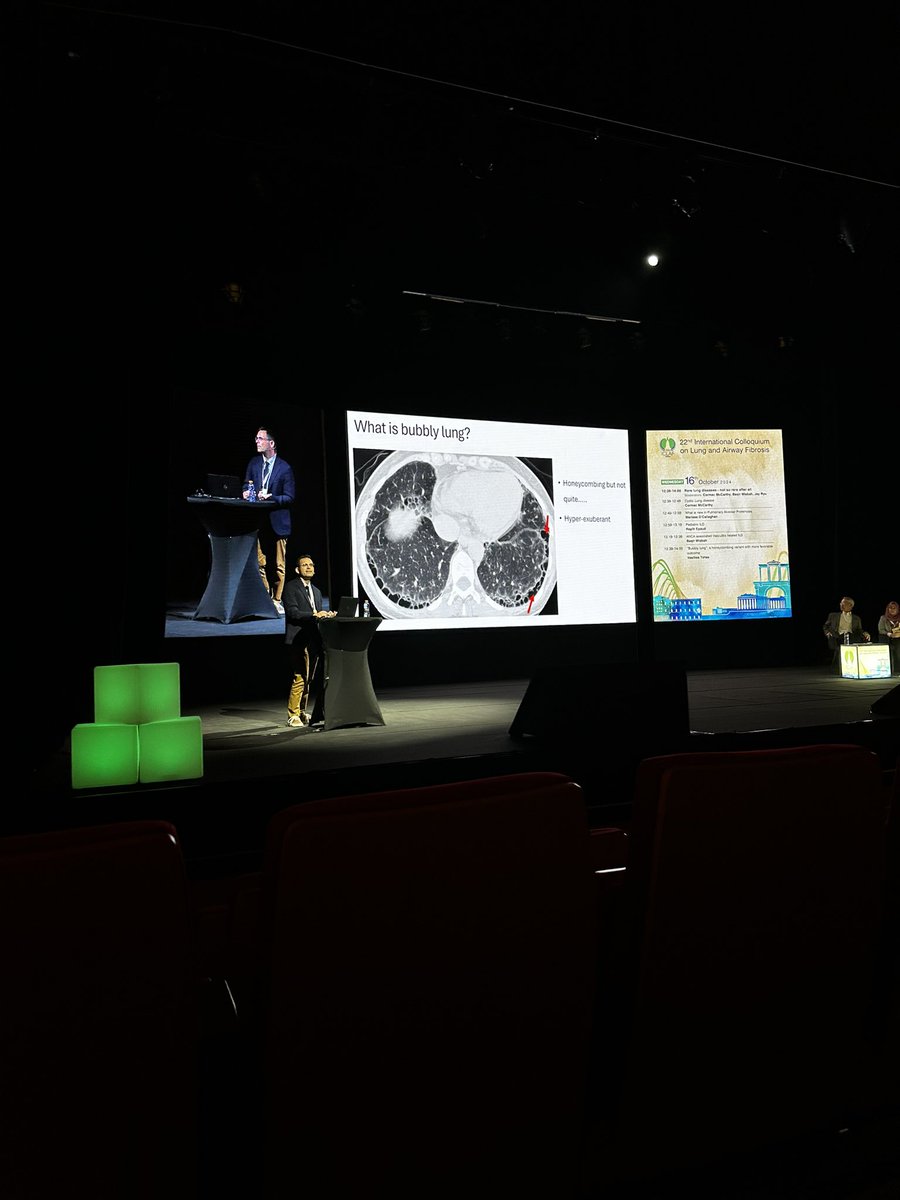 Finishing up #ICLAF2024 with a discussion of the “bubbly lung” when honeycomb does not have all of the usual UIP honeycomb features and not a lot of fibrosis. What is means and what are the outcomes? The highlight is they do better. Fascinating and clinically a common question.