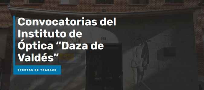 ¡El Instituto de Óptica está contratando!
Tenemos abiertas muchas ofertas laborales interesantes si estás interesada/o en empezar o continuar tu carrera científica.
io.csic.es/convocatorias/