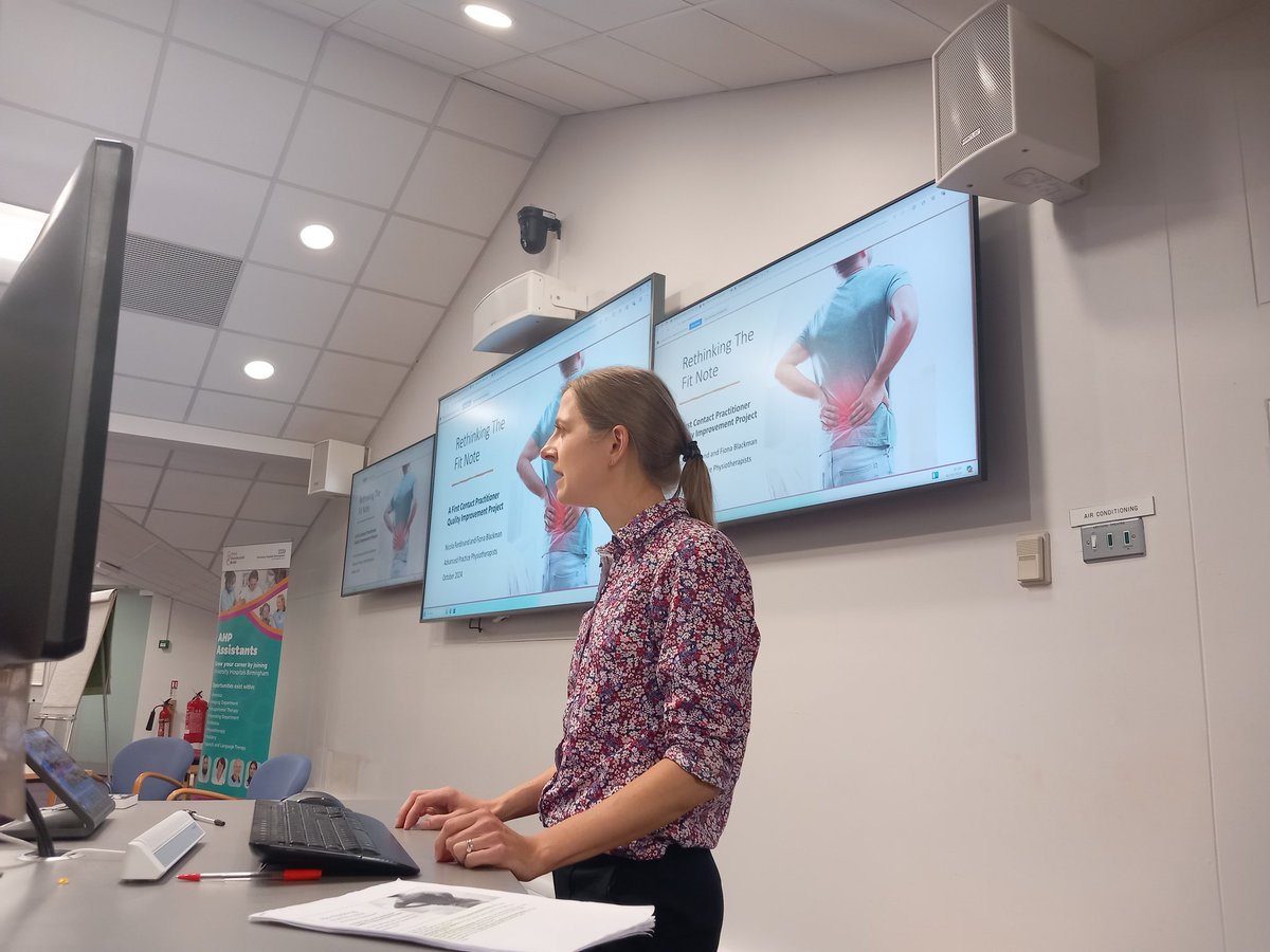JulieHu63617151's tweet photo. And it continues transformation of services to achieve the best for the patients. CAD, Fit Notes, Frailty Proactive Care. Superb use of AHP's @uhbtrust https://t.co/H5F3PLY2JG