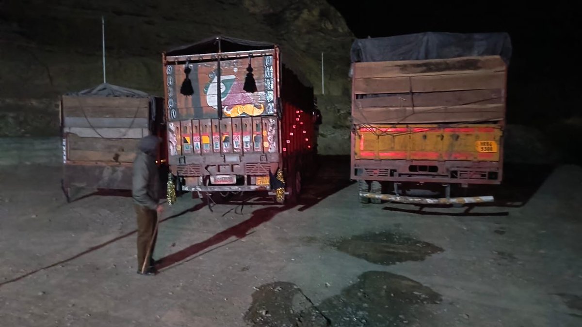 Today on 16-10-2024 at  4:45 am, Police Station Wakha has foiled a bovine smuggling attempt in which total  29 bovine were rescued from three vehicles while checking at Naka point Wakha Wadoo. All vehicles seized and registered FIR under relevant section of BNS and 11 PCA Act.