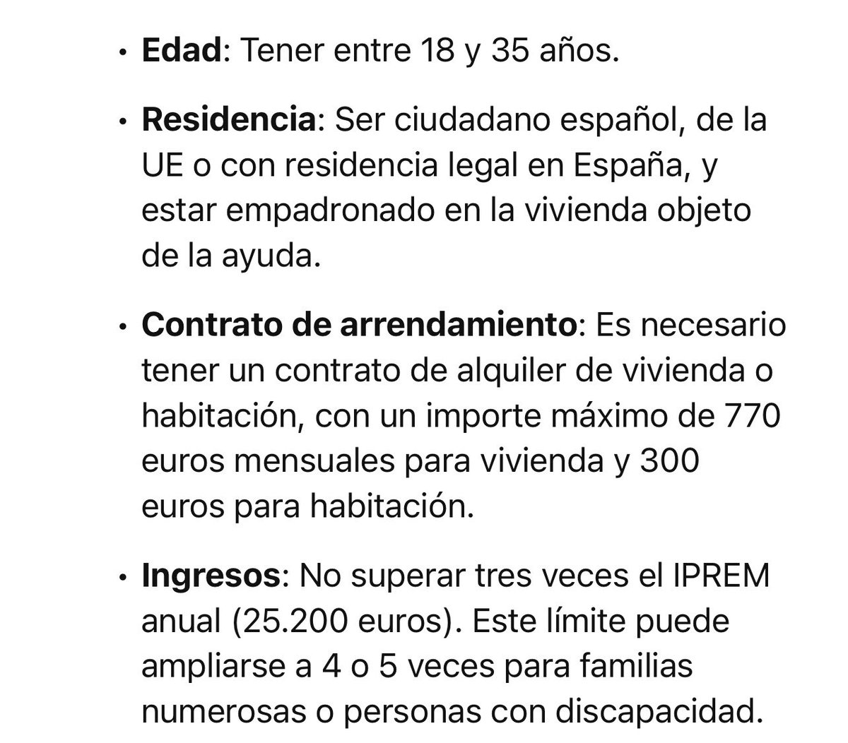 El gobierno pone una ayuda para el alquiler de los jóvenes y los requisitos son que si es una vivienda no supere los 770 € y si es una habitación los 300 €, si existieran alquileres habitables a ese precio IGUAL ALGUNOS jóvenes no necesitarían ayudas, máquinas. Ej. Valencia: