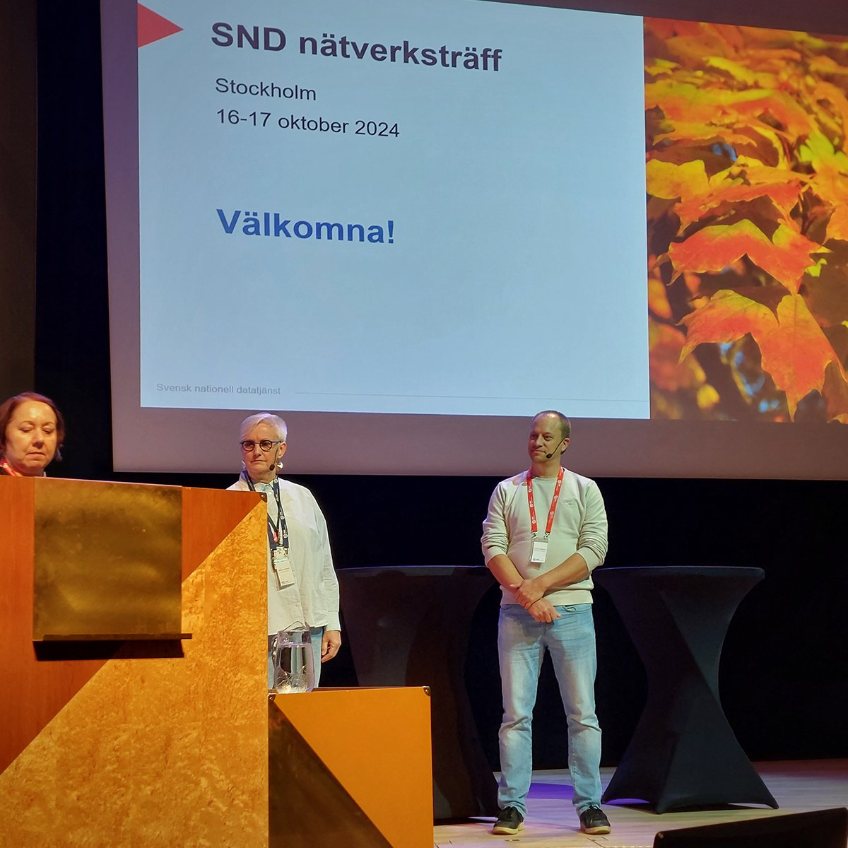 Nu är höstens nätverksträff igång i Aula Magna på SU. Träffens tema är ”Forskningsdata – från ax till limpa” och under första dagen tar vi oss an myndighetsperspektivet. Men först inleder SND:s föreståndare <a href="/EvaStenskold/">Eva Stensköld</a> med vad som är nytt och på gång hos SND.