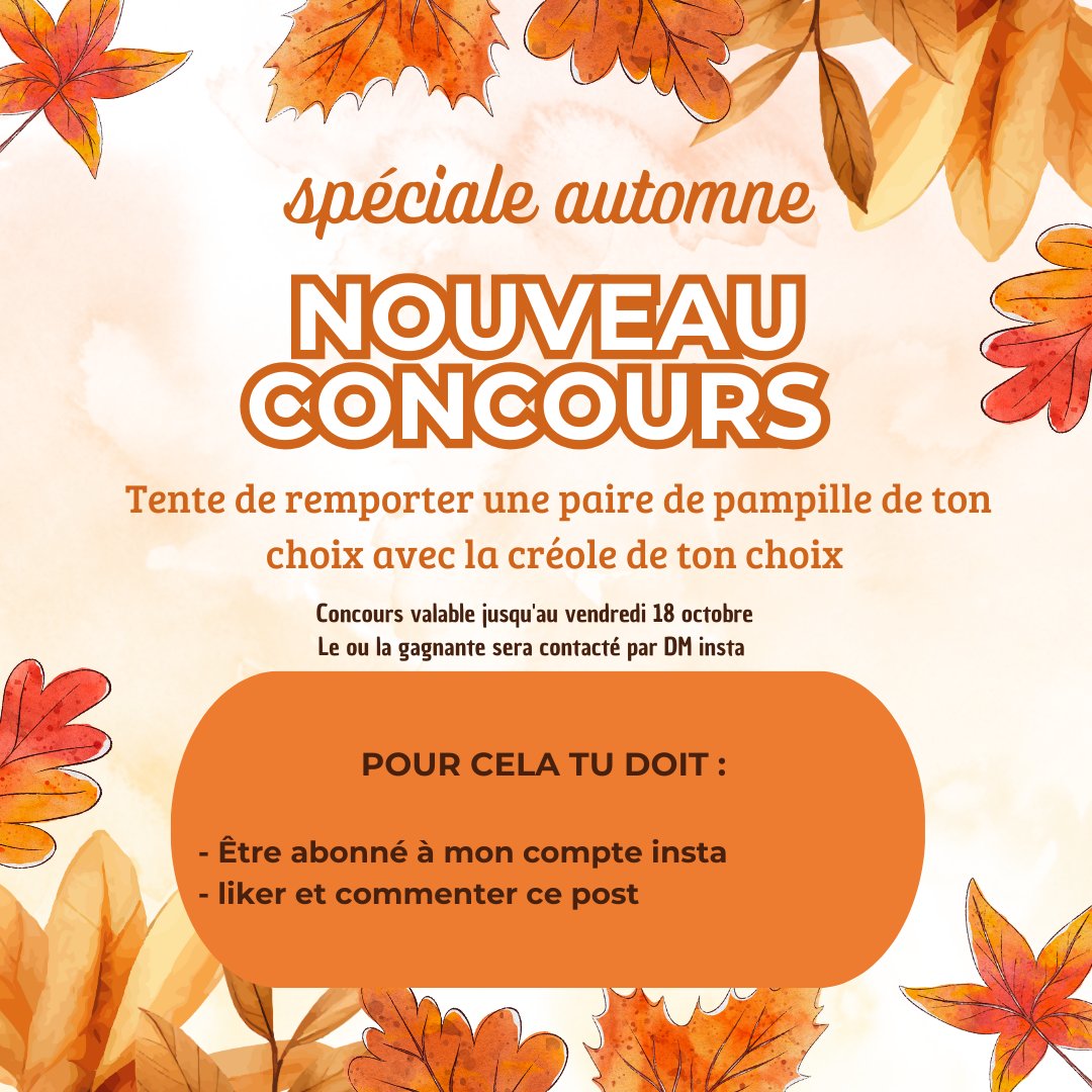 agentyoff's tweet photo. 🌸 NOUVEAU JEU CONCOURS 🌸
Tente de remporter une paire de pampille de ton choix avec la créole de ton choix 

Pour cela tu doit : 
- Être abonné à mon compte 
- liker et commenté ce post 

Concours valable jusqu'au 18/10 

🌟Le ou la gagnante sera contacter par DM insta 🌟 https://t.co/lyJsM7TepC