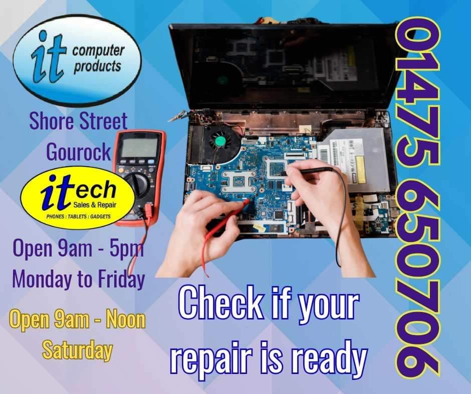 ITComputerPro's tweet photo. Please remember to collect your repair
Please remember to collect your repair - time limits apply.
@ITComputerPro - @itechInverclyde Shore Street Gourock.  

#Inverclyde #Gourock #ChooseLocal #ScotlandLovesLocal https://t.co/R6h6XB2zxl