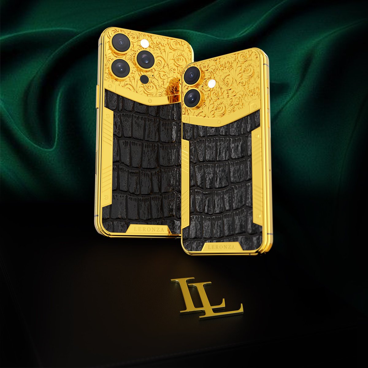 Leronza_Global's tweet image. “Experience luxury redefined with the 24K Gold iPhone 16 &amp;amp; iPhone 16 Pro Exotic Royale. #GoldiPhone #LuxuryTech #ExoticRoyale #24KGold #LuxeLife #EliteEdition #LuxuryLifestyle #iPhone16 #CustomiPhone”