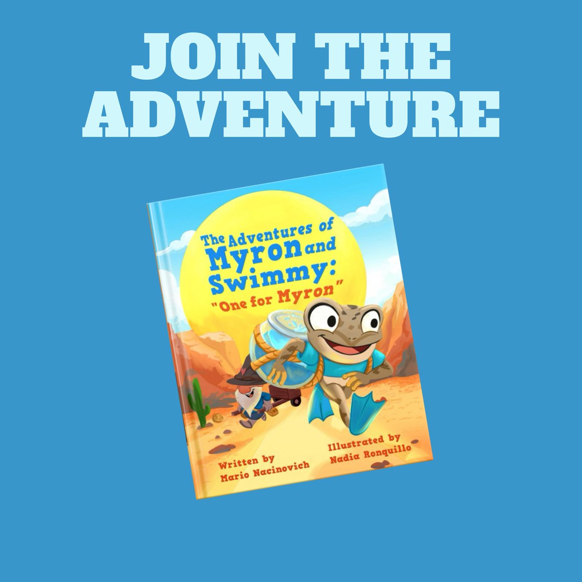 Join the adventure and order your copy today of The Adventures of Myron and Swimmy: “One for Myron” -

myronandswimmy.com

#picturebook #picturebooks #kids #kidsbook #kidsbooks #childrenbook #childrensbook #newbook #newbooks #fiction #book #kidlit #reading