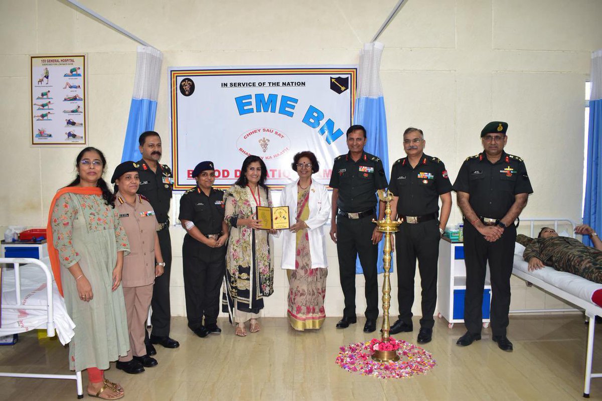 dgafms_mod's tweet image. General Hospital Ferozepur conducted Mega Blood Donation camp in association with Indian Society of Blood Transfusion and Immunohematology to commemorate #World Anaesthesia Day. The camp aimed at providing vital opportunity of donating blood and raising awareness about the…