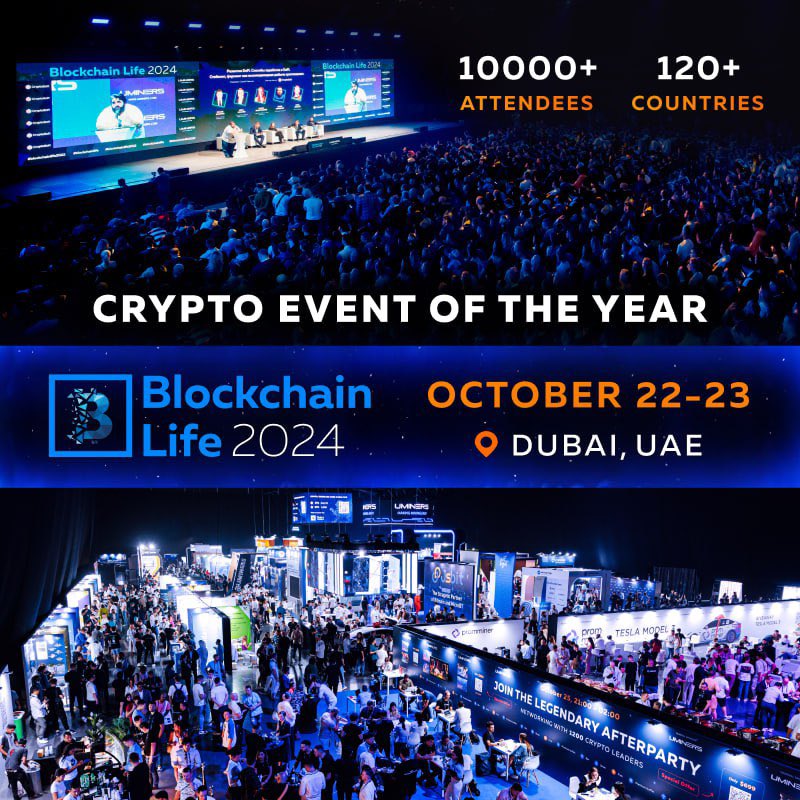 cryptberg's tweet image. ⚡️ 6 days until Blockchain Life 2024 in Dubai!

On Oct 22-23, the global crypto elite will gather in Dubai to discuss the hottest market issues.

More: blockchain-life.com

What will you miss if you don't come?

10% OFF USE PROMO CODE :-“CRYPTBERG”