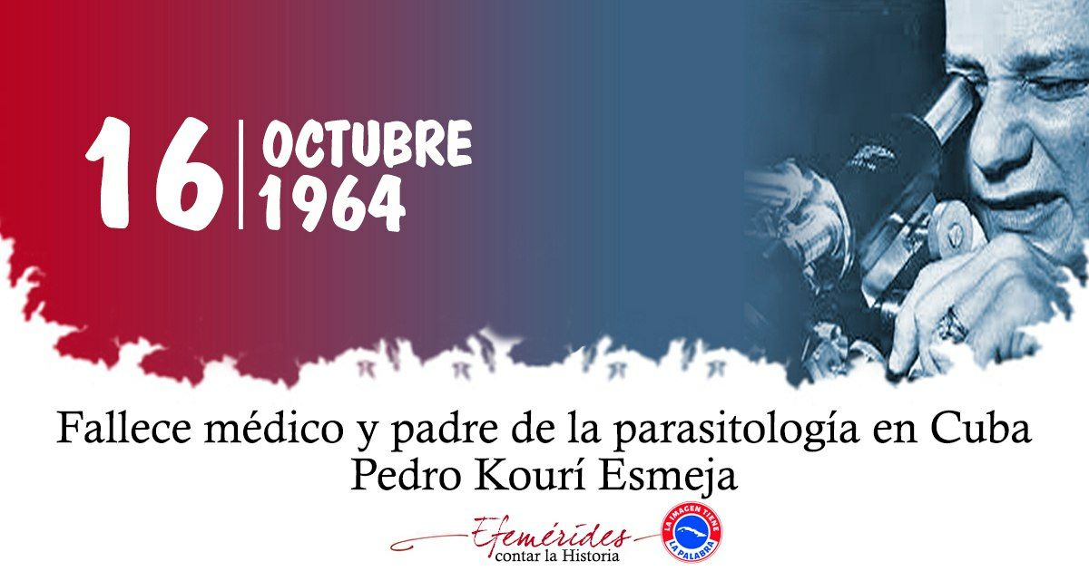 Evocamos en el aniversario 60 de su fallecimiento al doctor Pedro Kourí Esmeja, una de las figuras más relevantes de la medicina de #Cuba, cuya obra sirve de inspiración a las actuales generaciones de científicos. #CubaPorLaVida