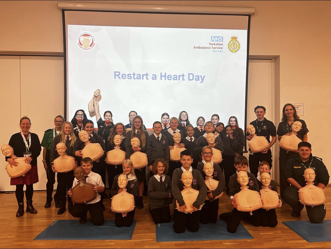 Michelle Horridge (@drhorridge) on Twitter photo 133 children trained to do CPR at Stocksbridge High School as part of #RestartAHeart2024 <a href="/yas_charity/">Yorkshire Ambulance Service Charity</a> <a href="/YorksAmbulance/">Yorkshire Ambulance</a> 133 children trained to do CPR at Stocksbridge High School as part of #RestartAHeart2024 <a href="/yas_charity/">Yorkshire Ambulance Service Charity</a> <a href="/YorksAmbulance/">Yorkshire Ambulance</a>