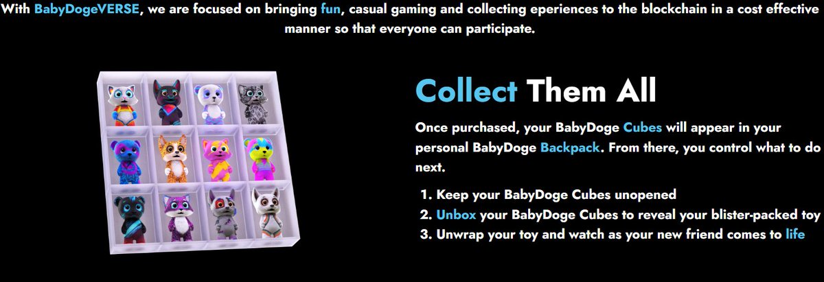 Once purchased, your BabyDoge Cubes will appear in your personal BabyDoge Backpack. From there, you control what to do next.
$dext $gafi $cgpt $jerry $sonic $ksa $kcs $dext $astr $dino $PEPA $dons $pepa $sol $RNDR $JERRY $CEEK $vra $myro $army $moov $avax $zsre $kcs $bonk $twt