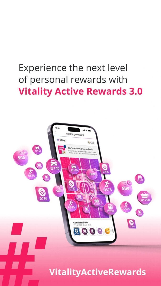 ClaraCoelhoFP's tweet photo. Love your #VitalityActiveRewards?
instant reward or a gameboard play on
✨#VitalityRewardsWednesday✨right there in your Discovery app!
#LivelivewithVitality                            Direct message for further information. 📩 https://t.co/xoS47gf4RM